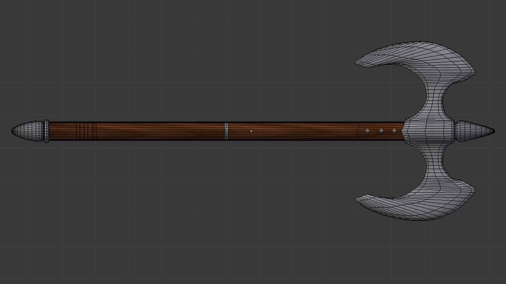 Battle Axe - Game Ready Free low-poly 3D model_5