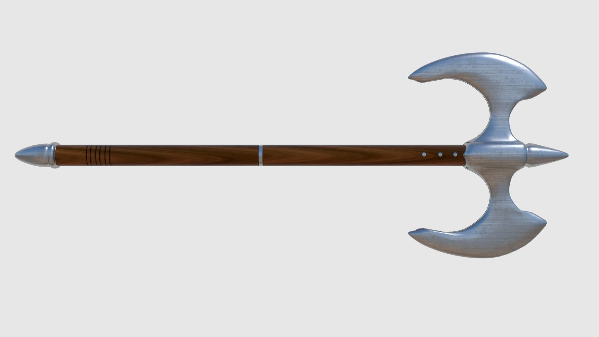 Battle Axe - Game Ready Free low-poly 3D model_0