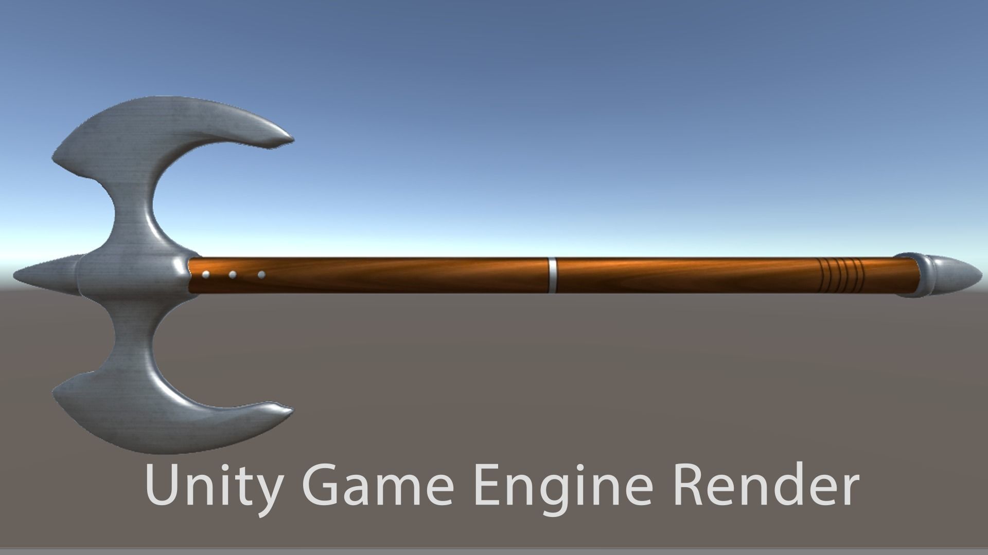 Battle Axe - Game Ready Free low-poly 3D model_1