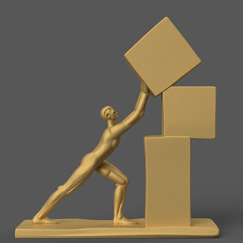 Persistence Statue 3D STL File for Inspiration 3D print model