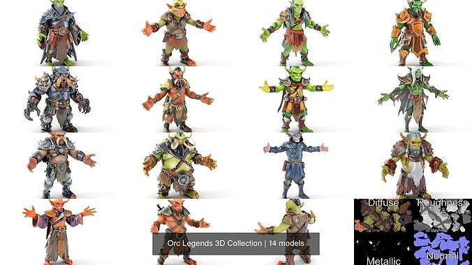 Orc Legends 3D Collection 