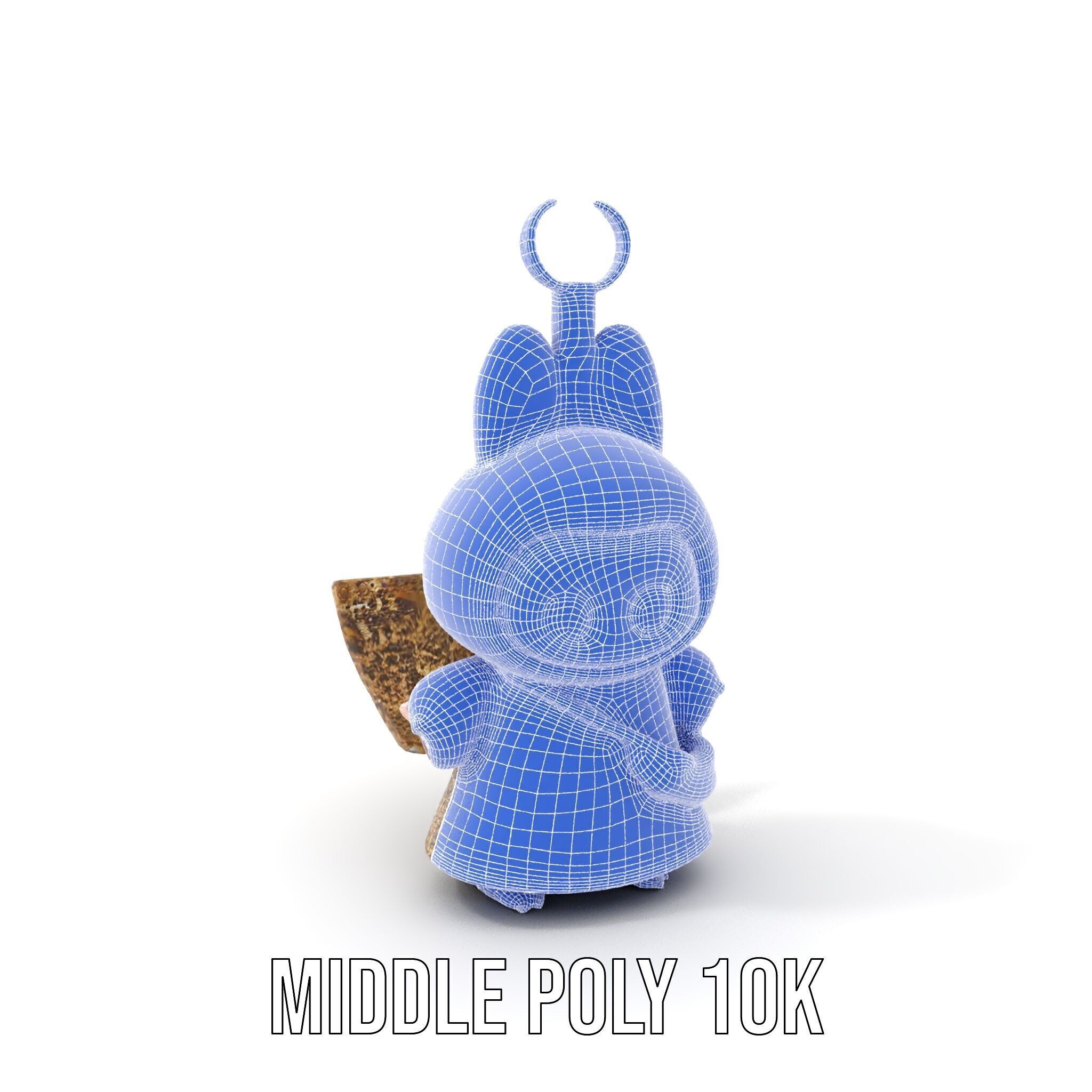 Purple Monster Keychain Model Pack for Games and Animation Low-poly 3D model_30