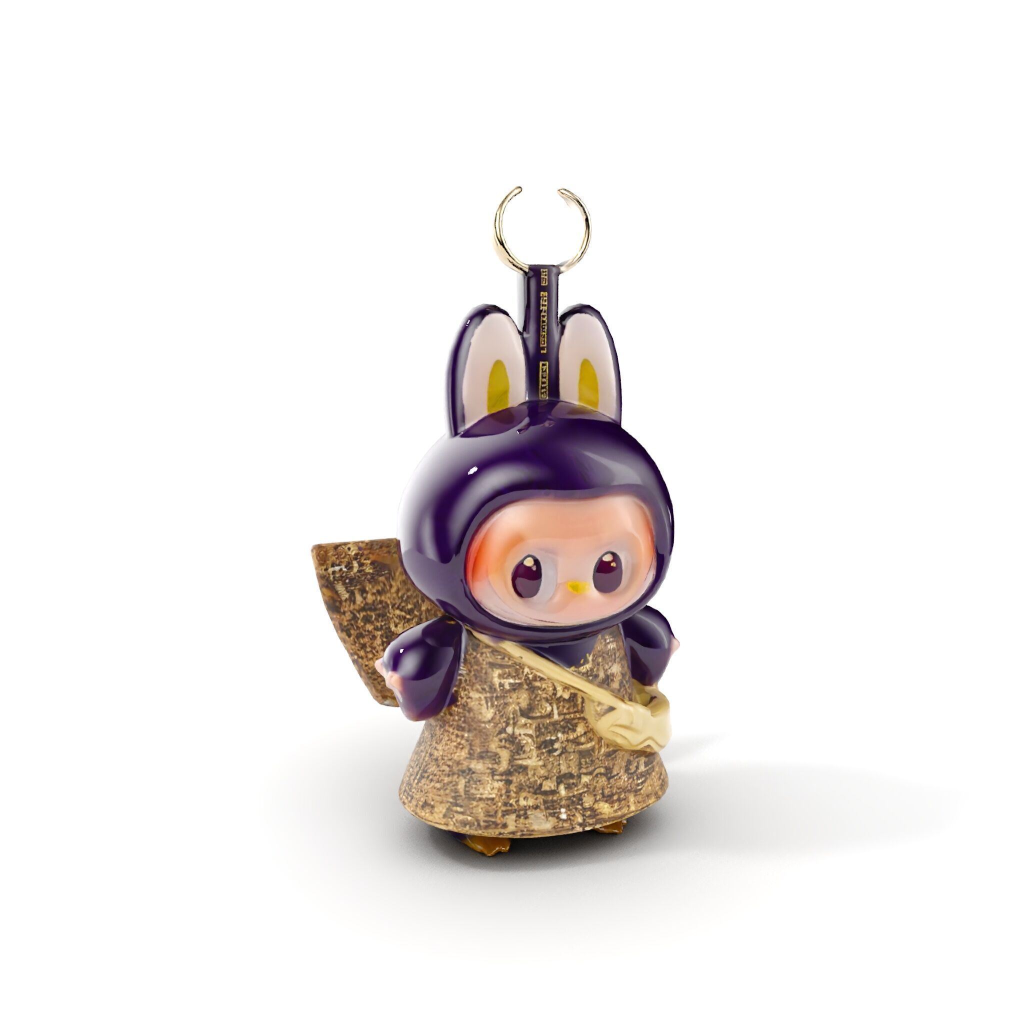 Purple Monster Keychain Model Pack for Games and Animation Low-poly 3D model_12