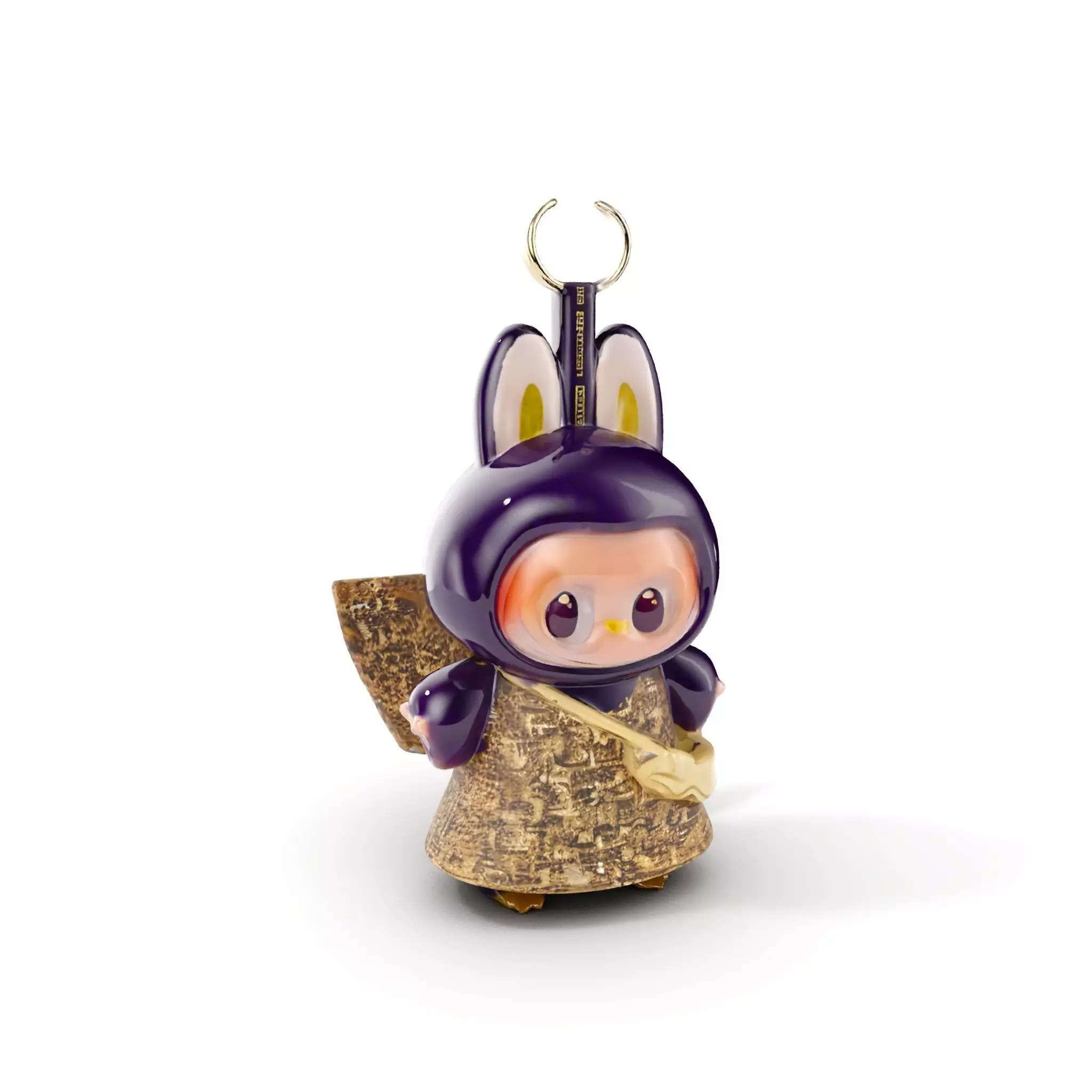 Purple Monster Keychain Model Pack for Games and Animation Low-poly 3D model_0