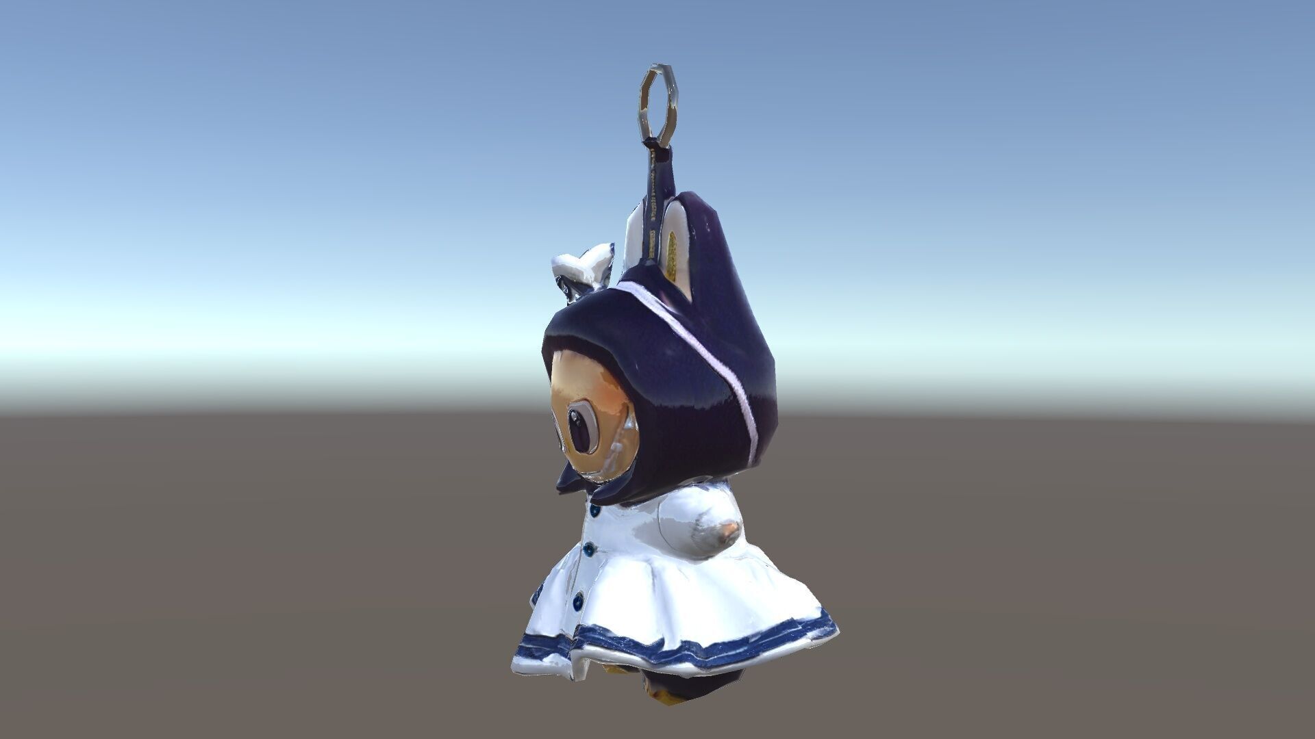 Cute Bunny Keychain Character Model Pack Low-poly 3D model_35