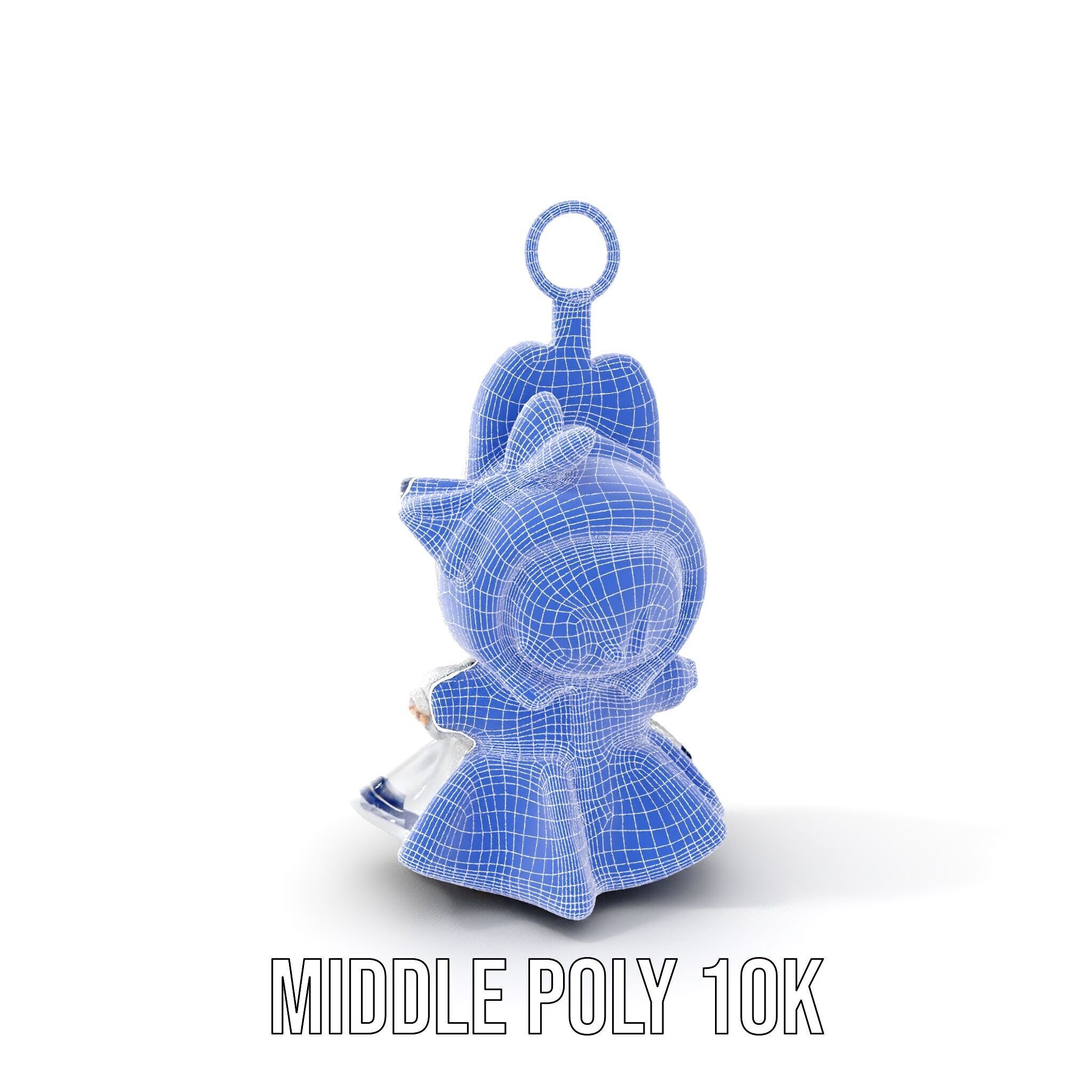 Cute Bunny Keychain Character Model Pack Low-poly 3D model_25