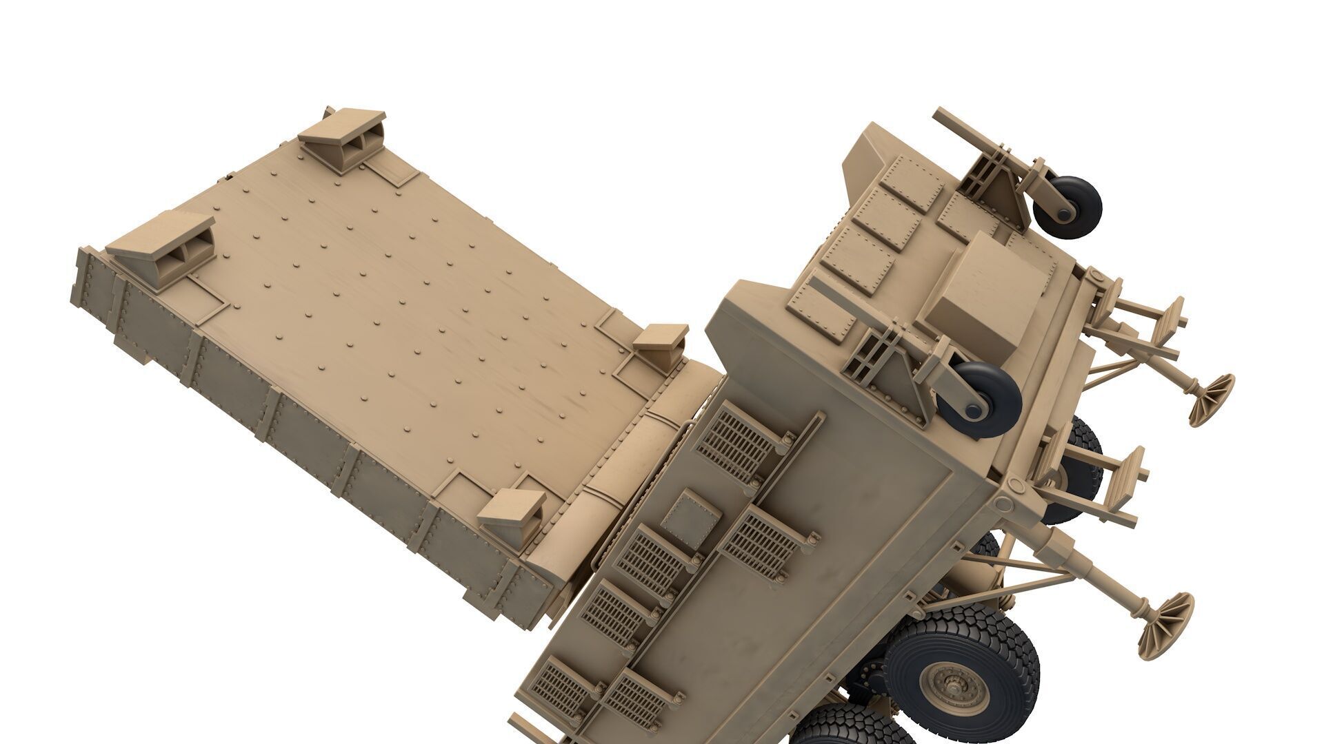 AN TPQ-37 Firefinder Radar 3D model_2