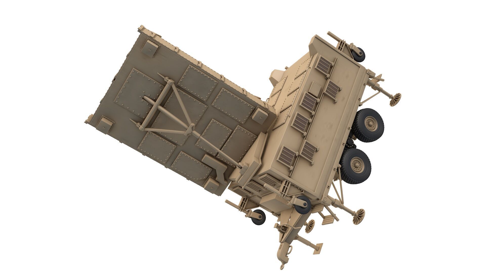 AN TPQ-37 Firefinder Radar 3D model_6
