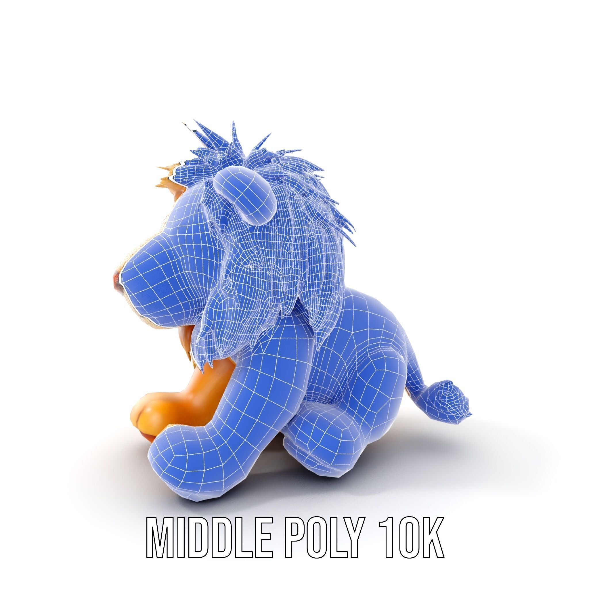 Adorable Lion Plush Toy D Model Pack Low-poly 3D model_28
