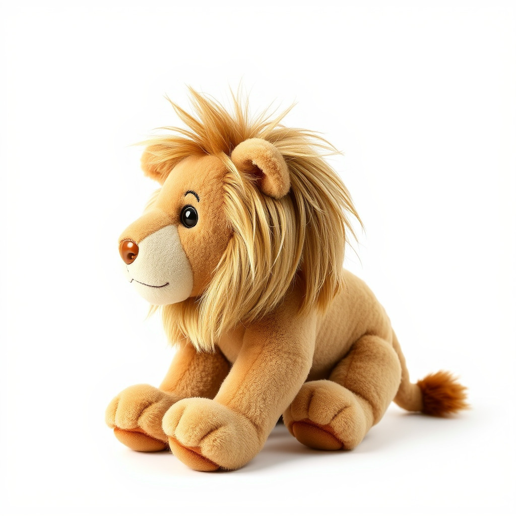 Adorable Lion Plush Toy D Model Pack Low-poly 3D model_2