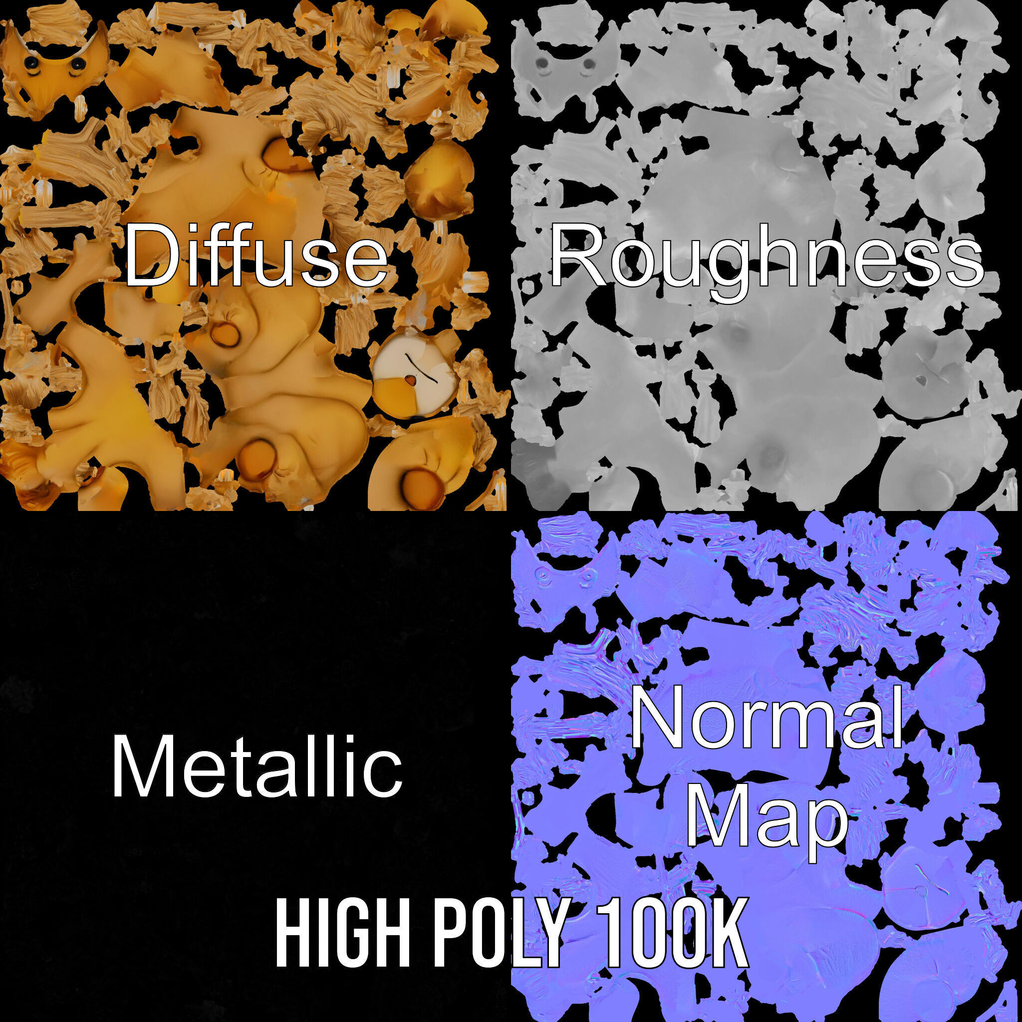 Adorable Lion Plush Toy D Model Pack Low-poly 3D model_3