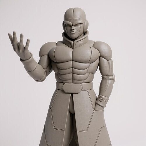 3D Printed Gray Model of Hit from Dragon Ball Super 3D print model