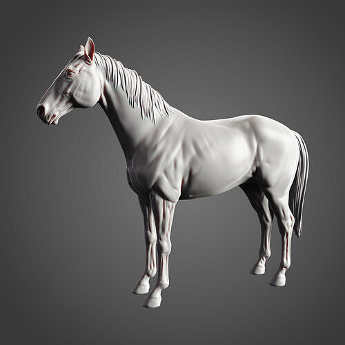 Horse Standing Pose - Ready for Print  3D print model