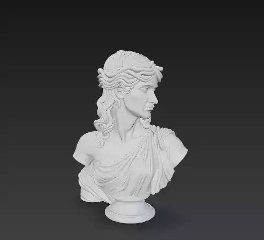 Classical Female Bust Sculpture 3D model | CGTrader