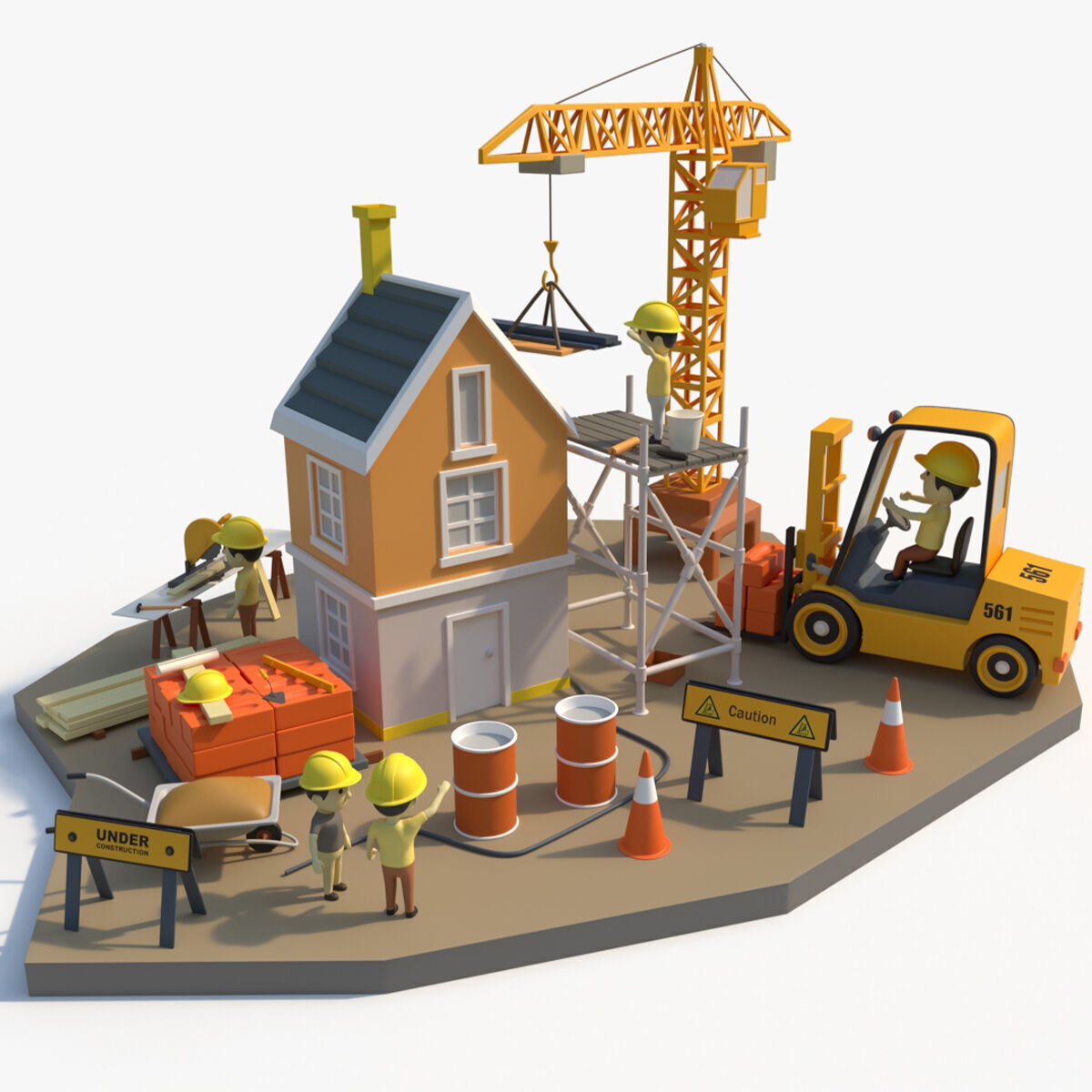construction site 3D model_12