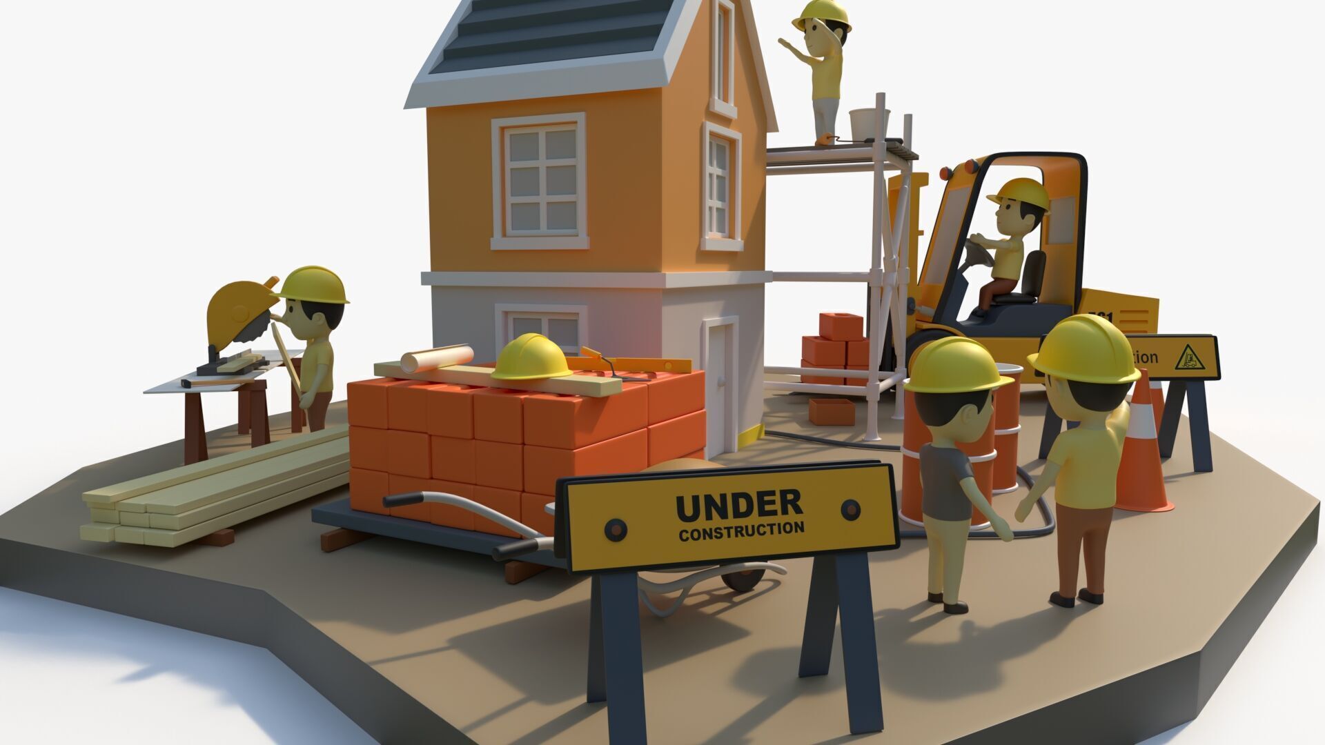 construction site 3D model_7