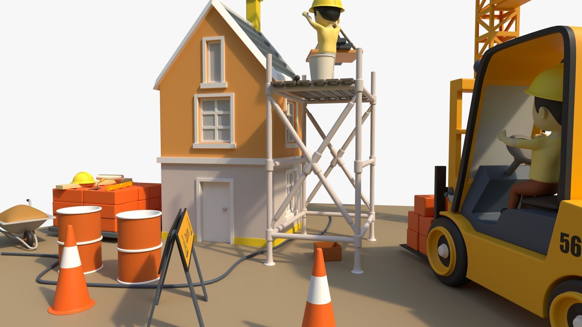 construction site 3D model_8