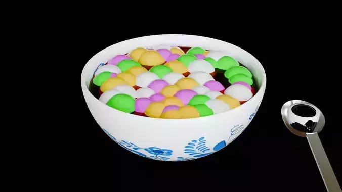 Sweet food Chinese famous dish Tang yuan