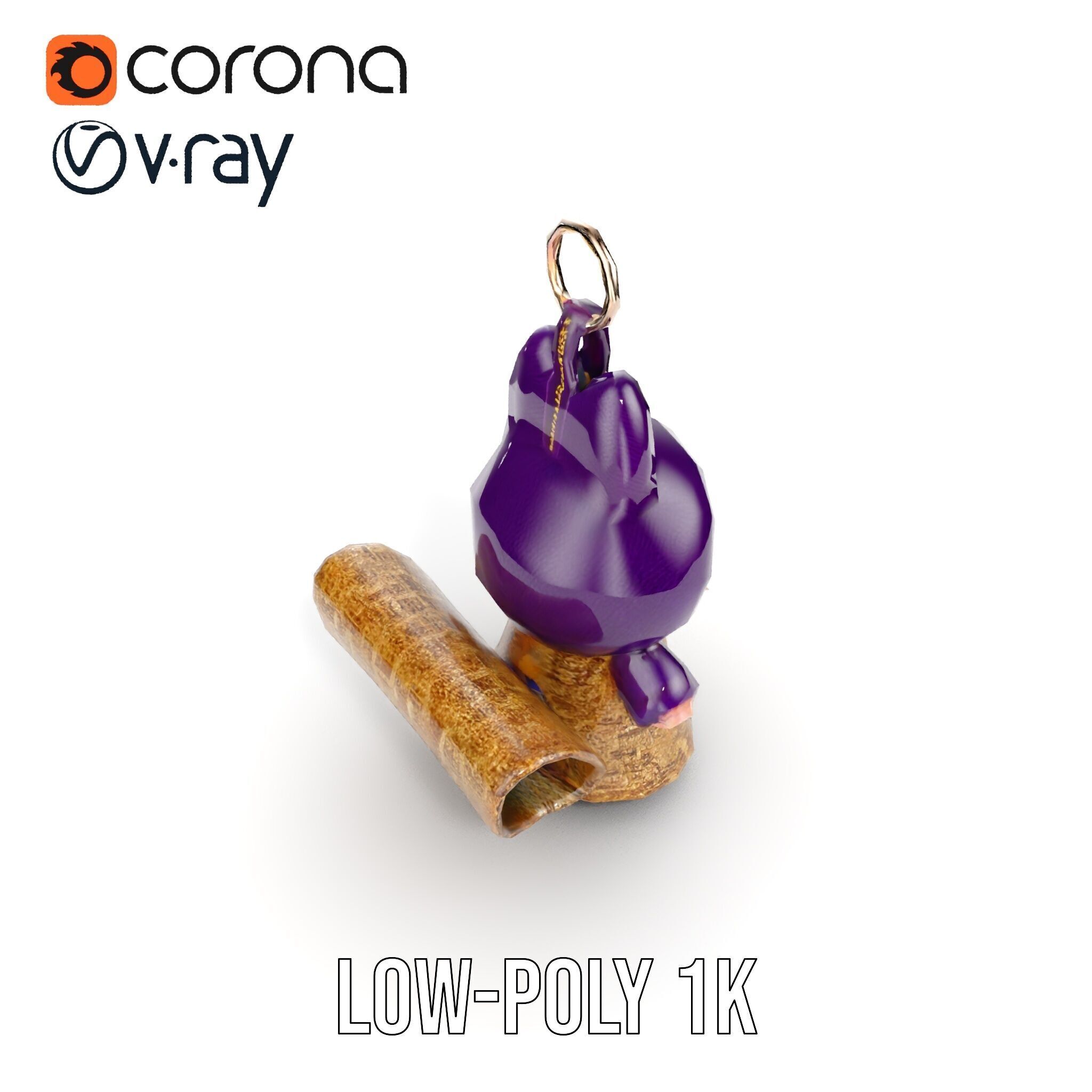 Cute Creature Keychain Model Pack Low-poly 3D model_10