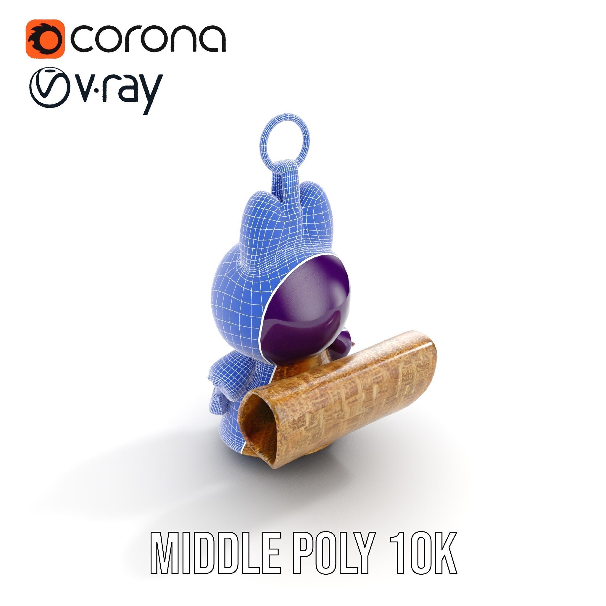 Cute Creature Keychain Model Pack Low-poly 3D model_12