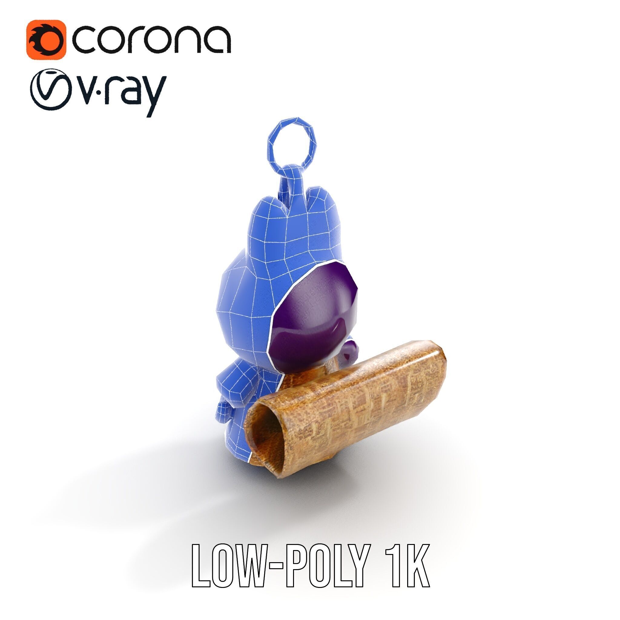 Cute Creature Keychain Model Pack Low-poly 3D model_28