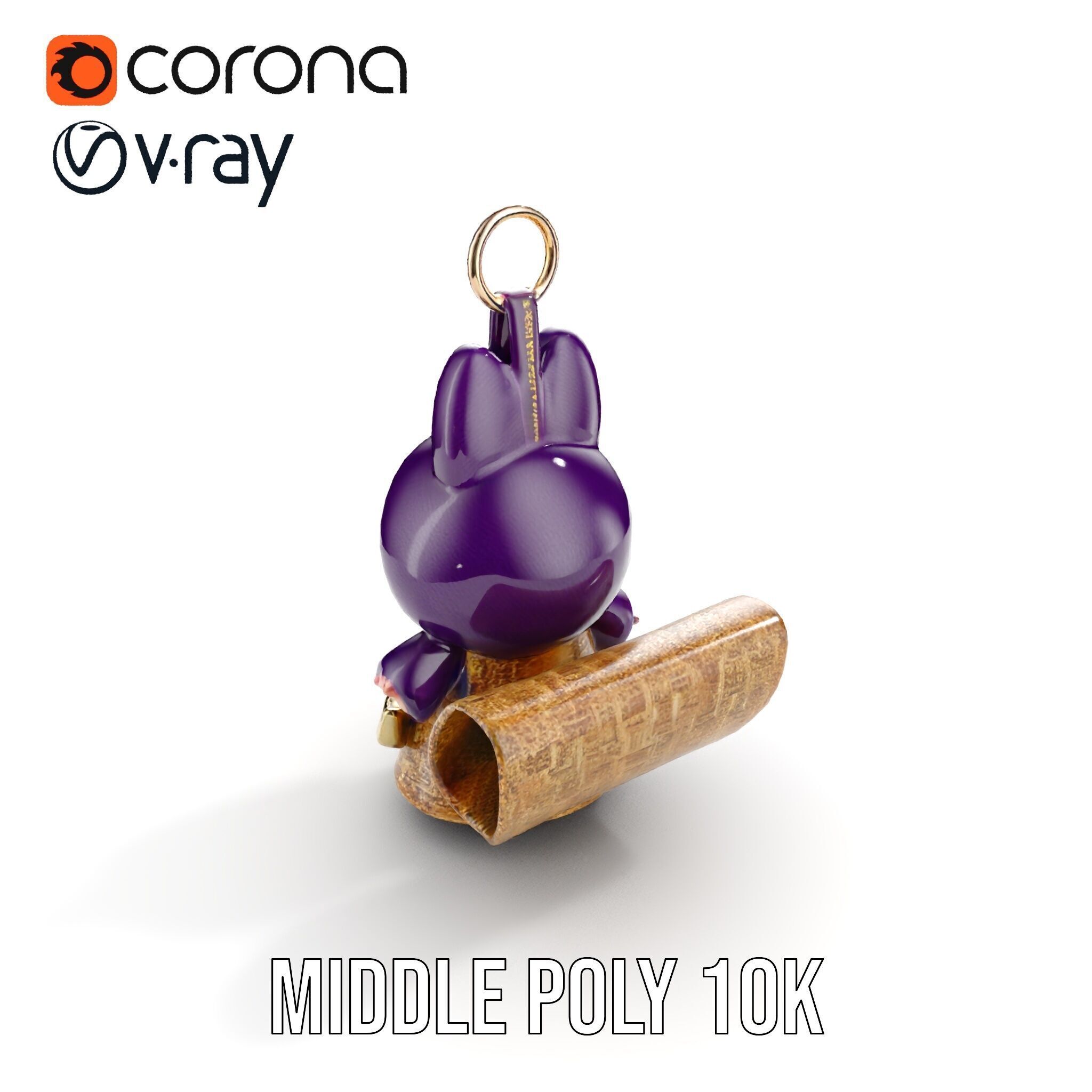 Cute Creature Keychain Model Pack Low-poly 3D model_9