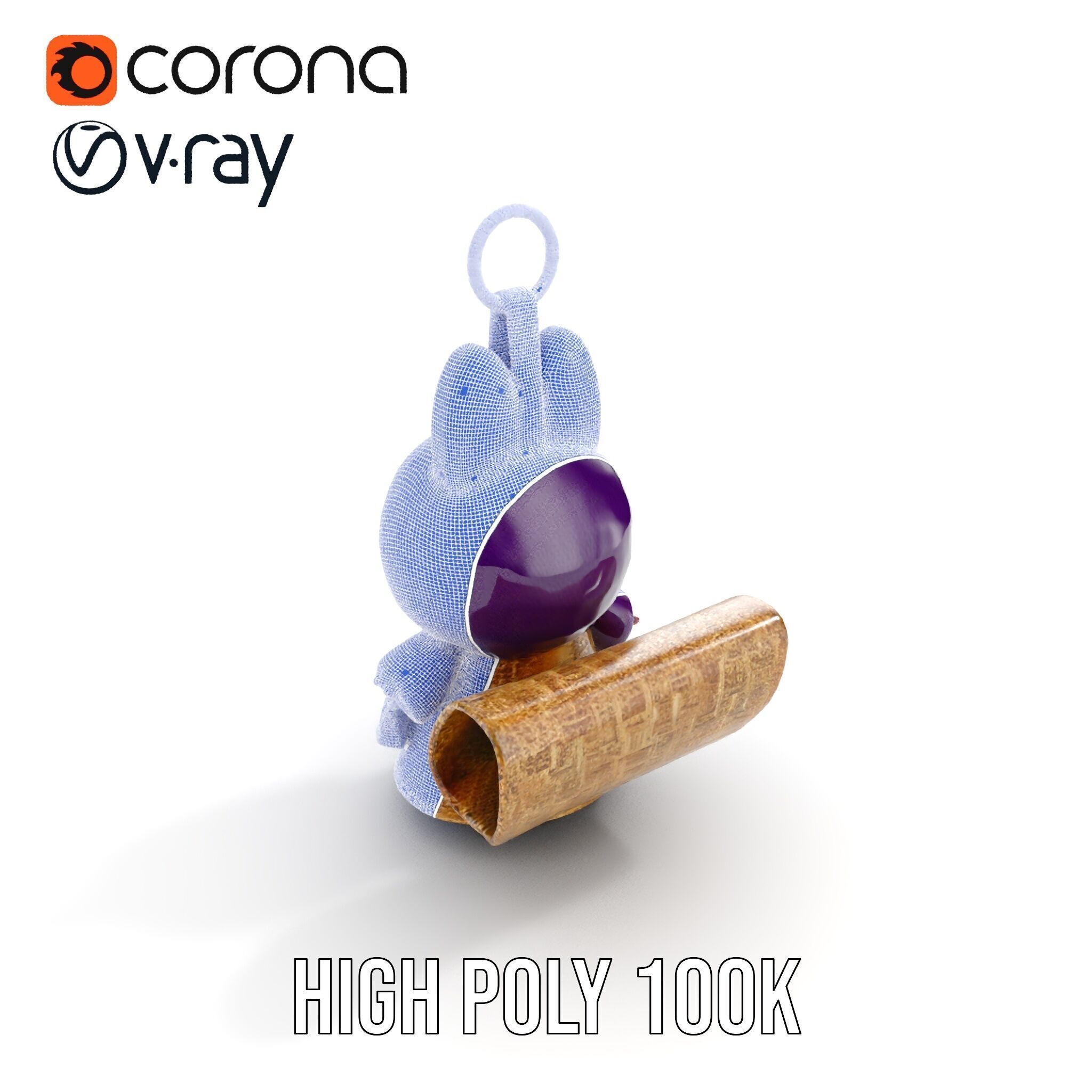 Cute Creature Keychain Model Pack Low-poly 3D model_35