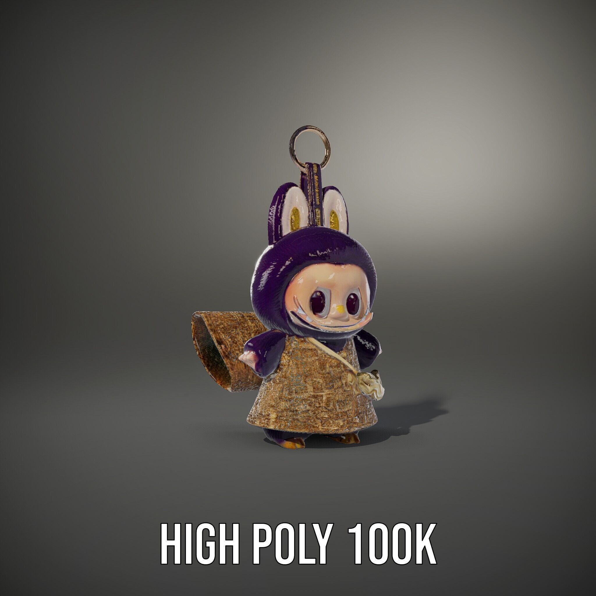 Cute Creature Keychain Model Pack Low-poly 3D model_14