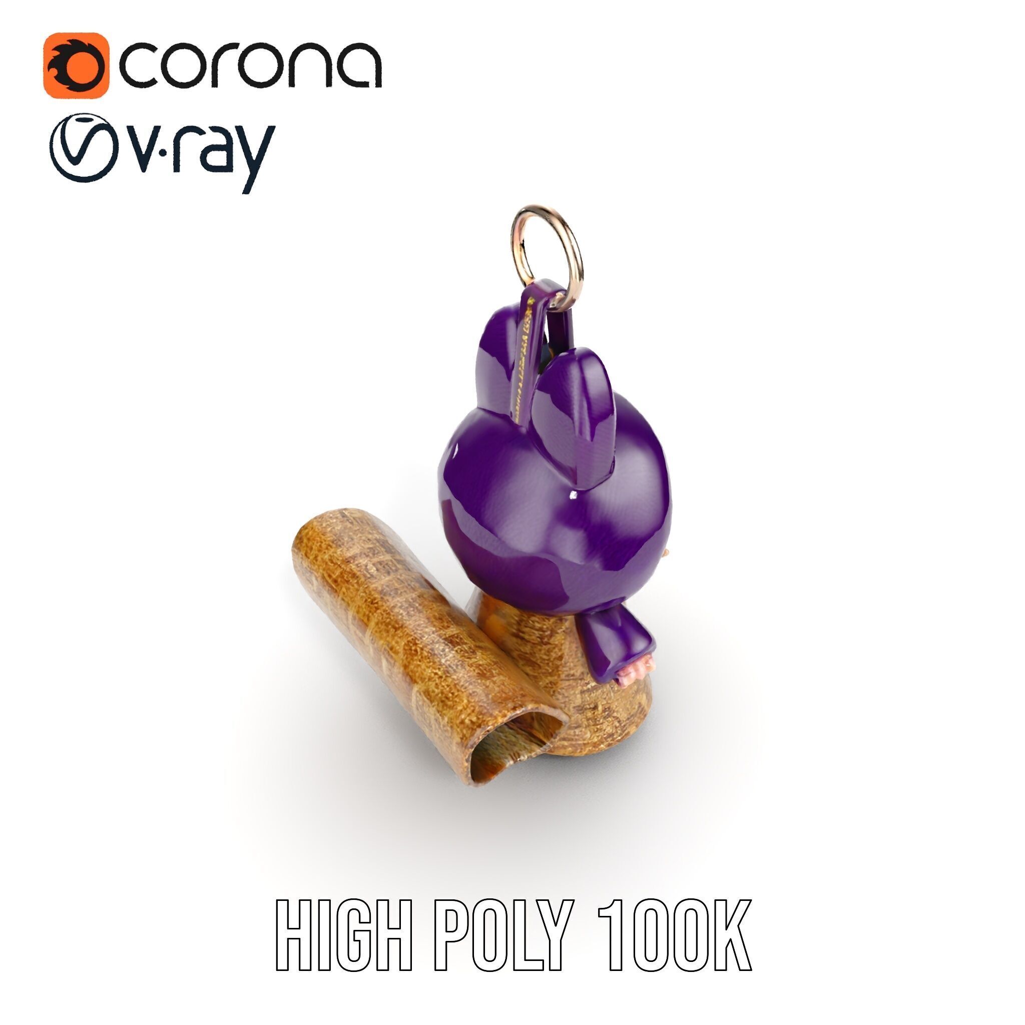 Cute Creature Keychain Model Pack Low-poly 3D model_21