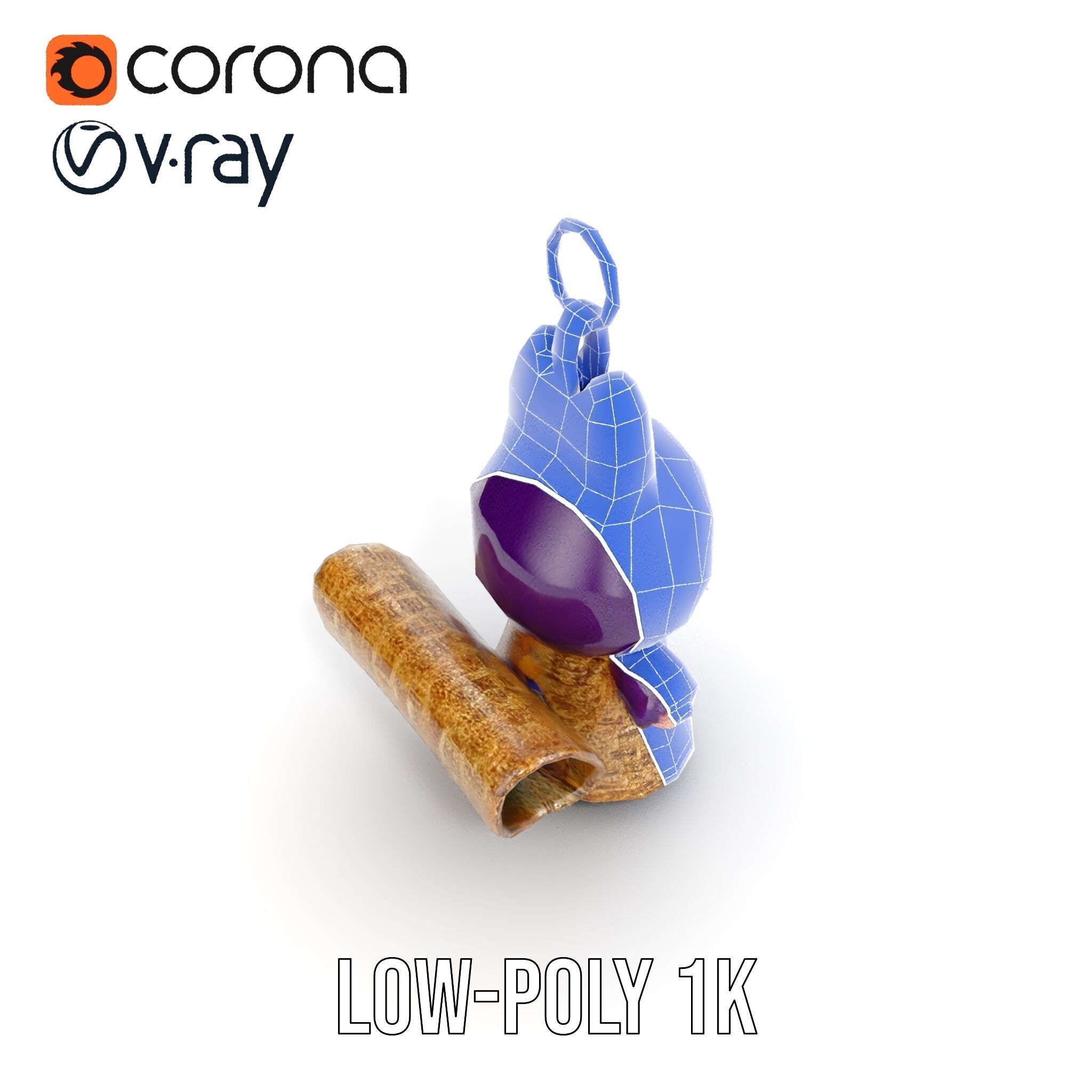 Cute Creature Keychain Model Pack Low-poly 3D model_31