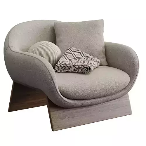 Boolean Armchair By Bonaldo 3D model