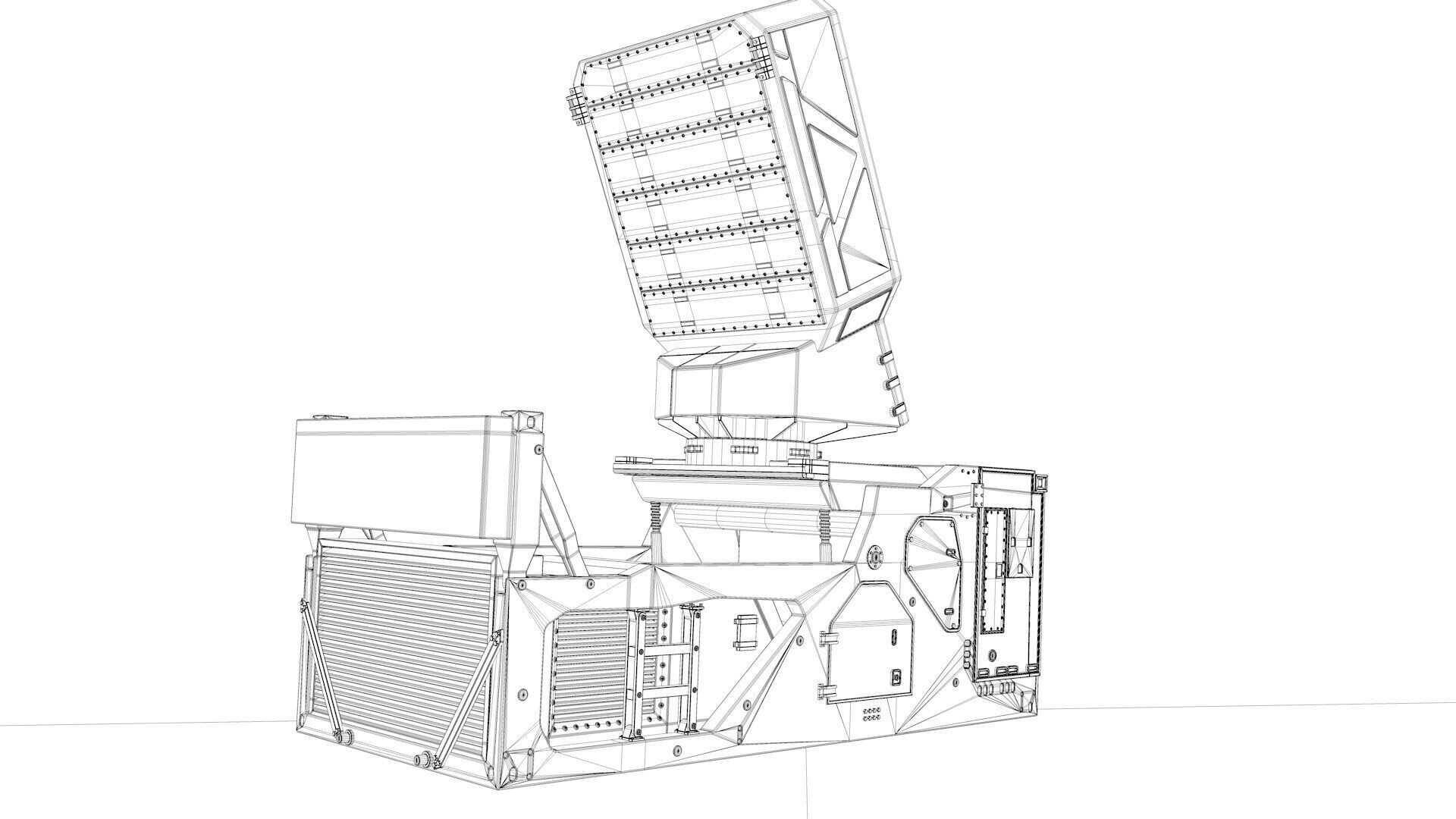 Ground Fire 300 Multi Function Radar 3D model_7