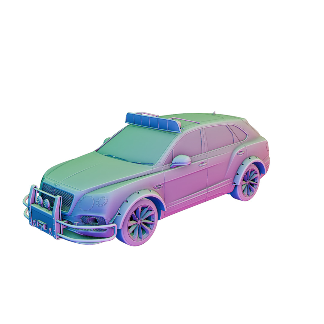 Bentley Bentayga 2016 Widebody Kit 3D print model_2