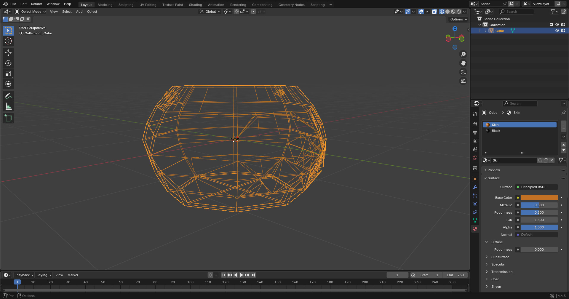 Geometric Pumpkin  3D print model_4