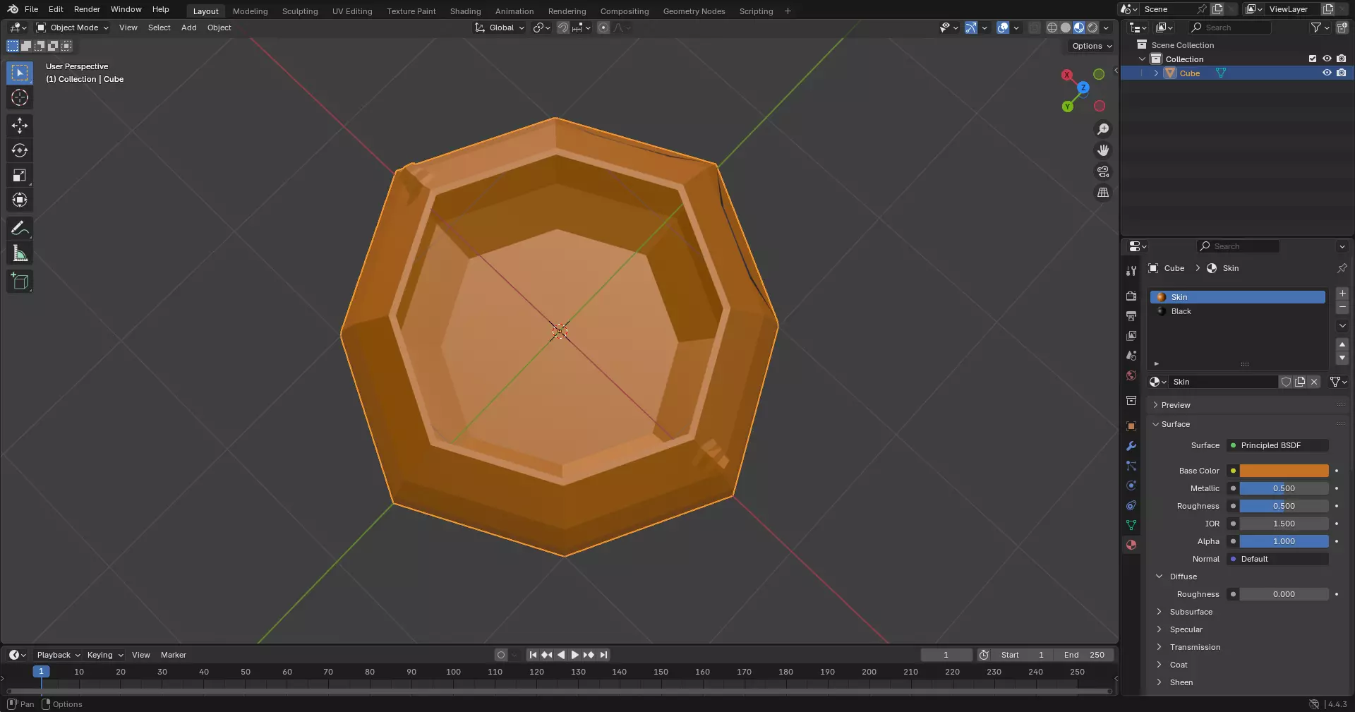 Geometric Pumpkin  3D print model_0