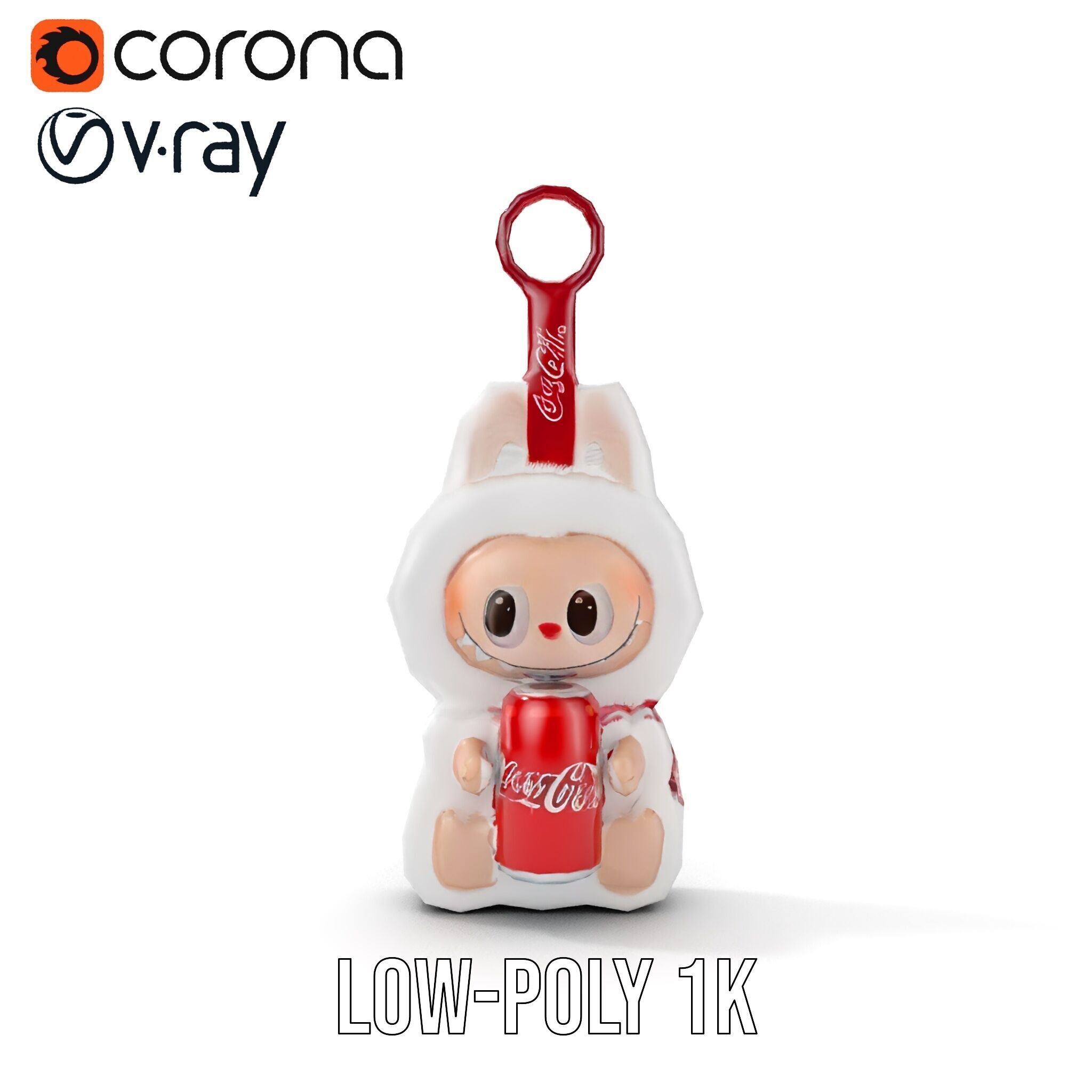 Coca Cola Character Keychain Model Pack Low-poly 3D model_18