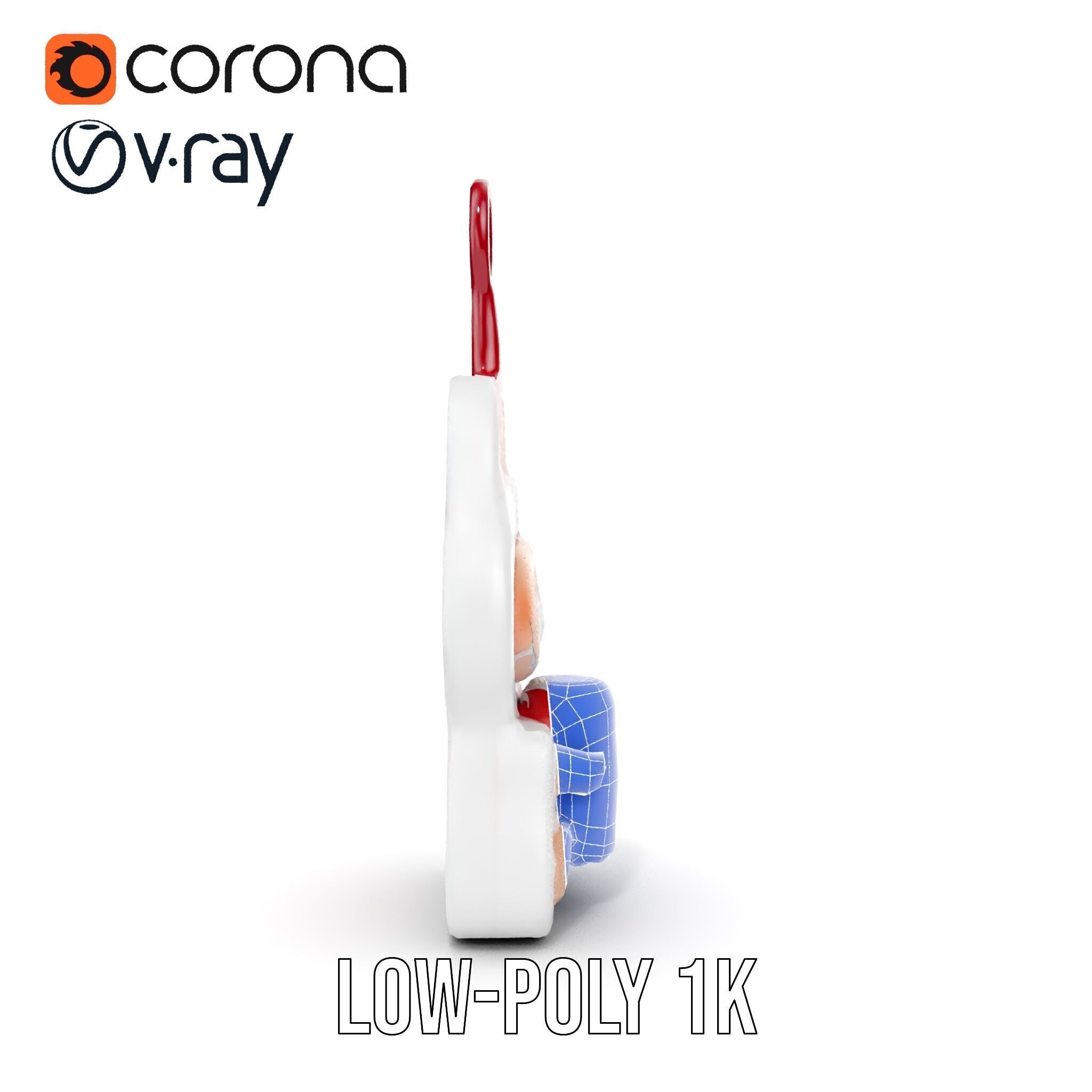 Coca Cola Character Keychain Model Pack Low-poly 3D model_16