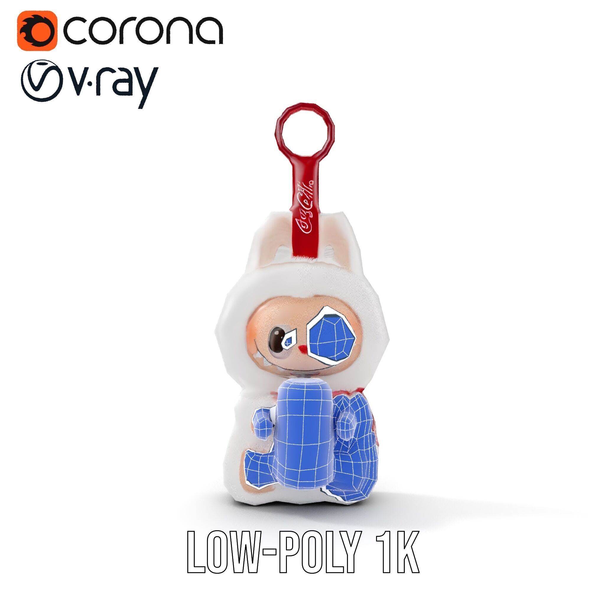 Coca Cola Character Keychain Model Pack Low-poly 3D model_29