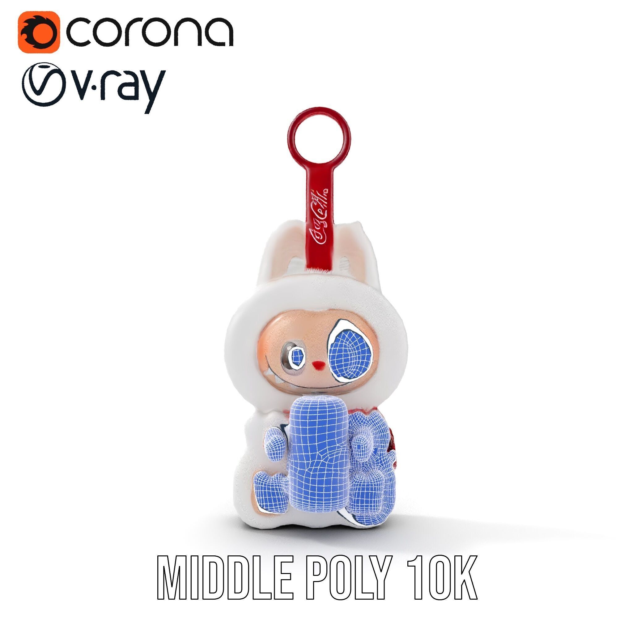 Coca Cola Character Keychain Model Pack Low-poly 3D model_15
