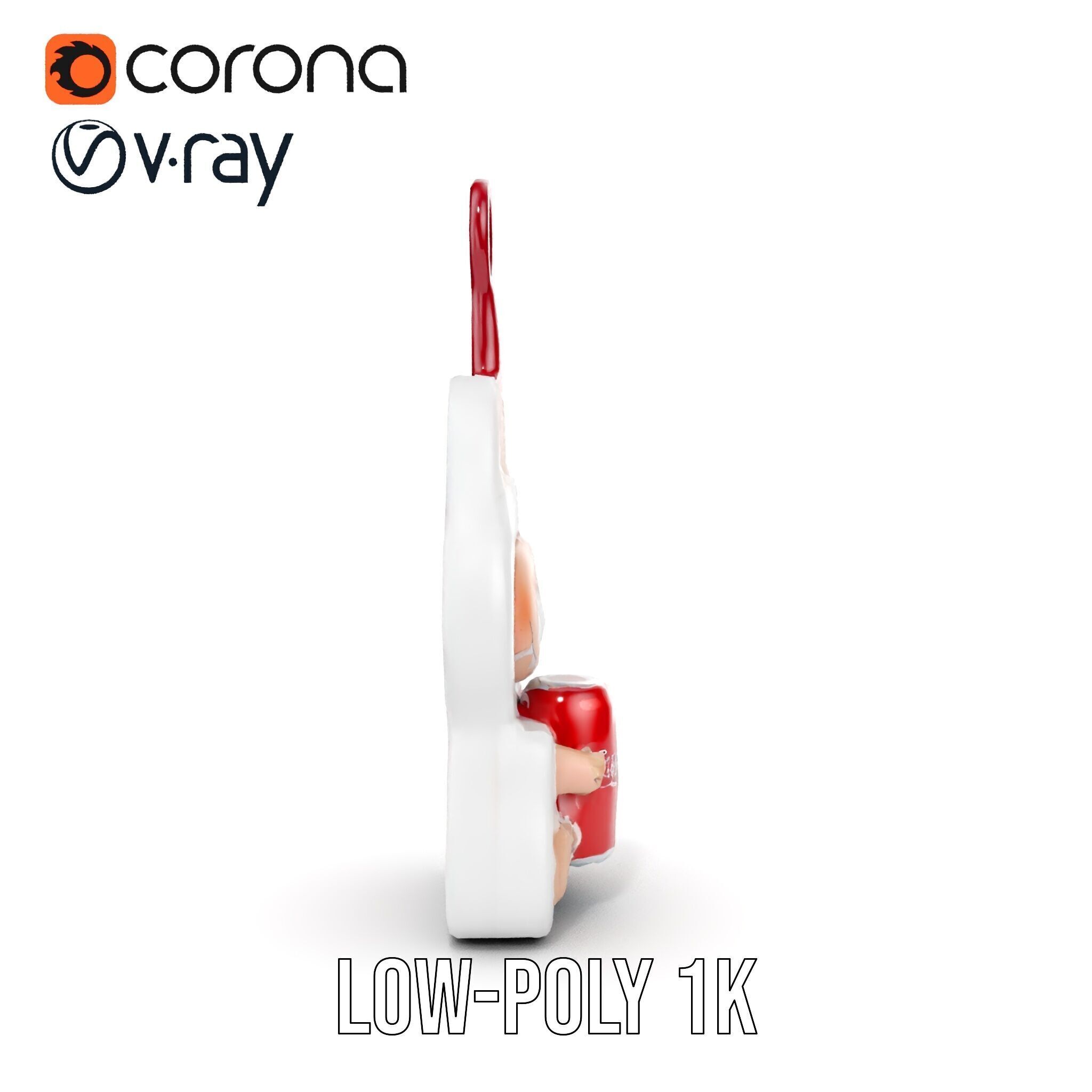 Coca Cola Character Keychain Model Pack Low-poly 3D model_26