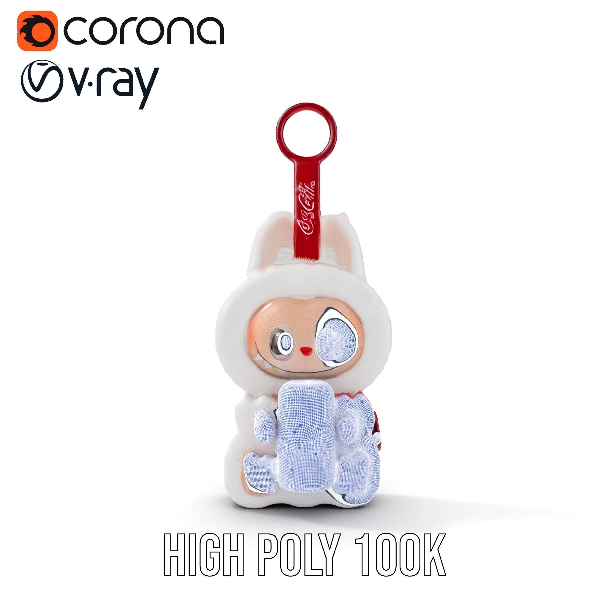 Coca Cola Character Keychain Model Pack Low-poly 3D model_36