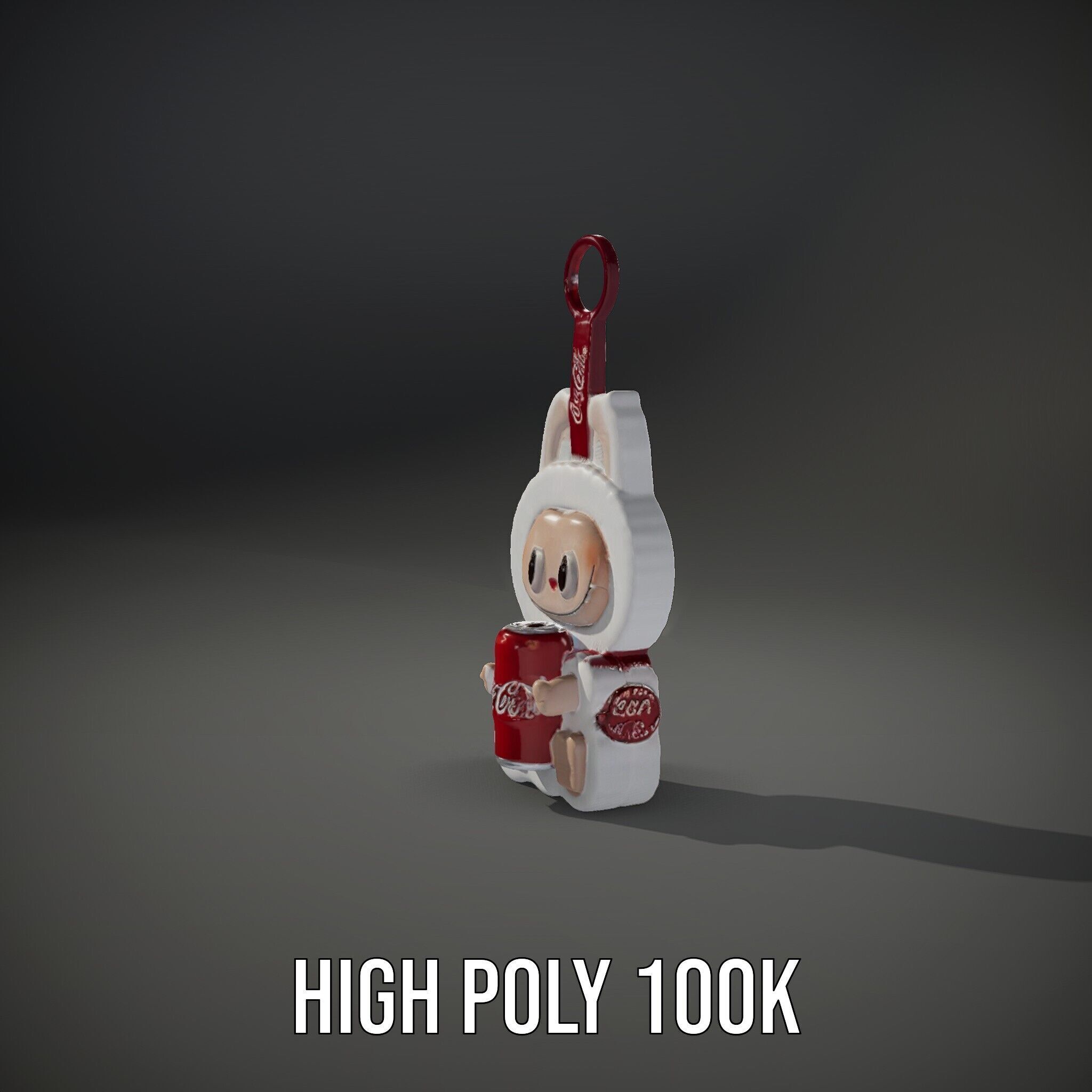 Coca Cola Character Keychain Model Pack Low-poly 3D model_11