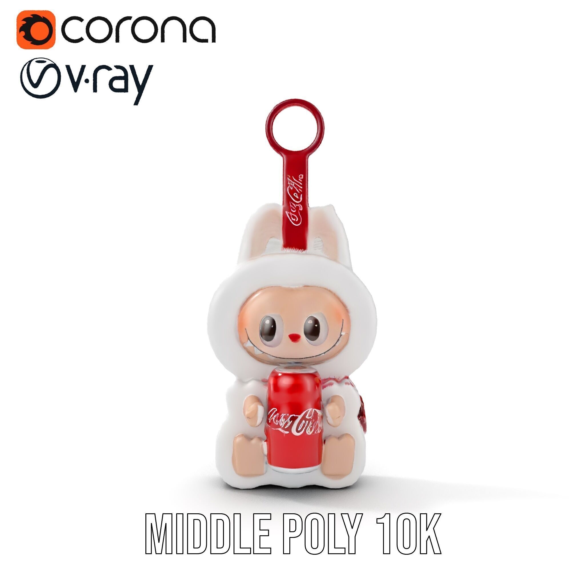 Coca Cola Character Keychain Model Pack Low-poly 3D model_9