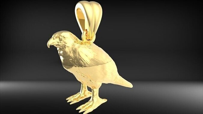 hawk pendant  3D print model