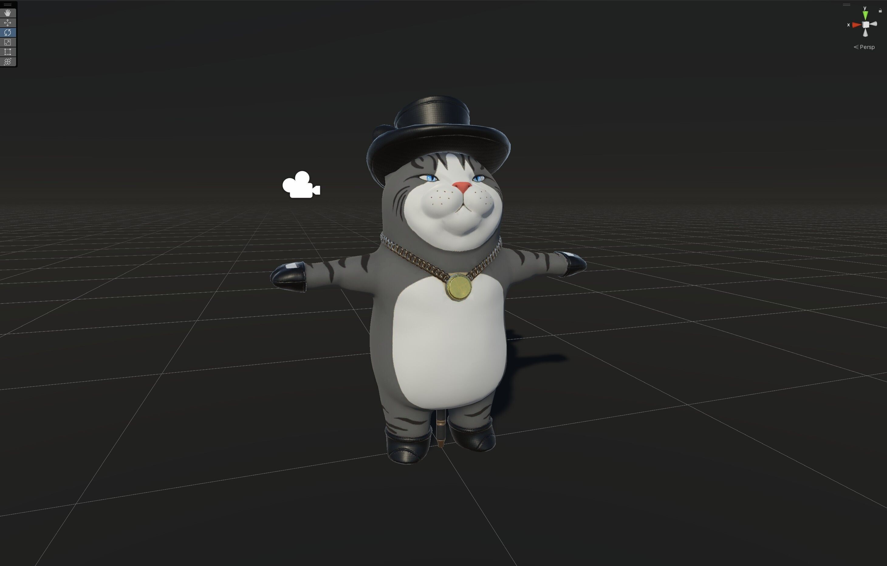 CatGel Low-poly 3D model_15