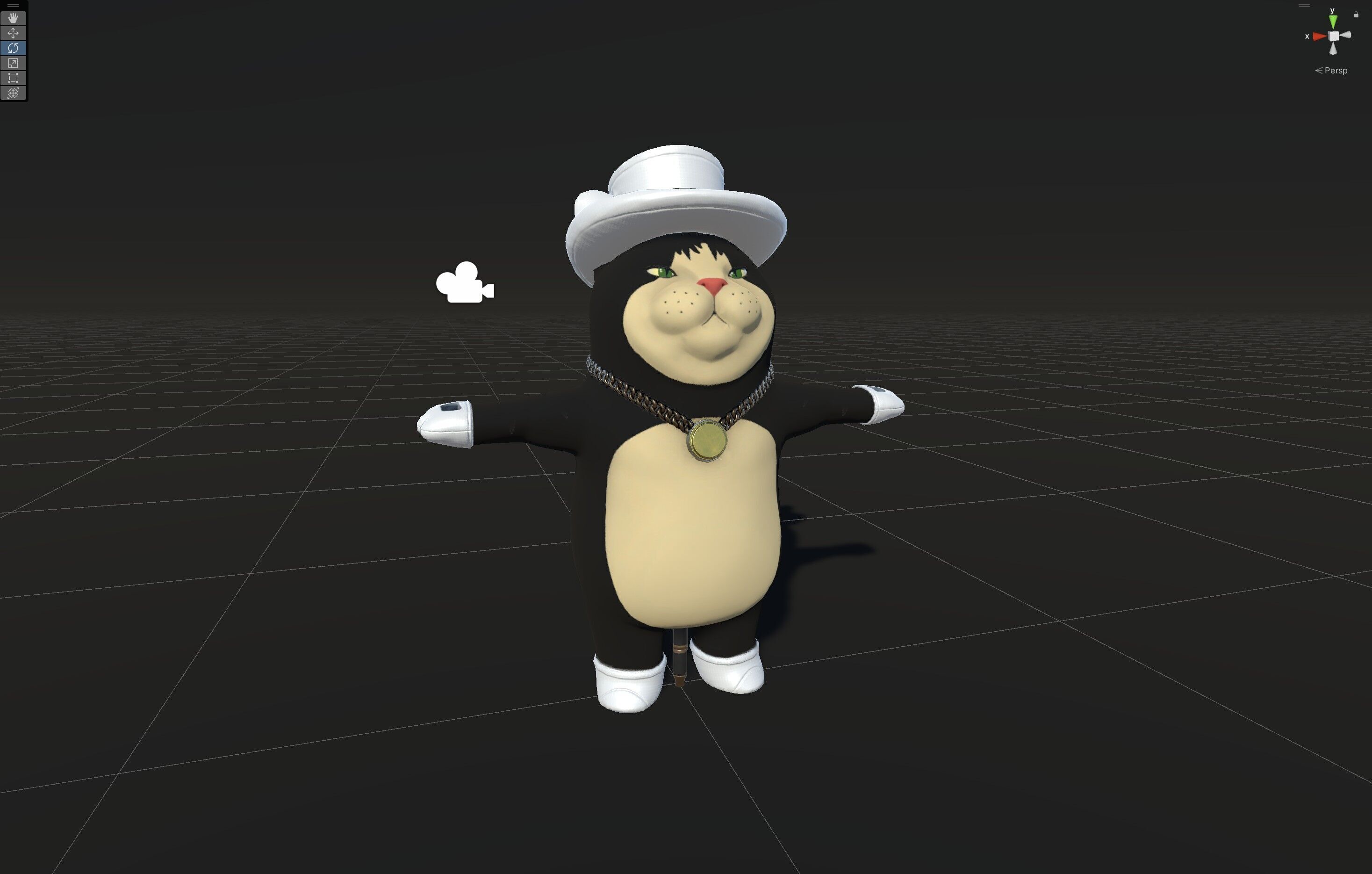 CatGel Low-poly 3D model_16