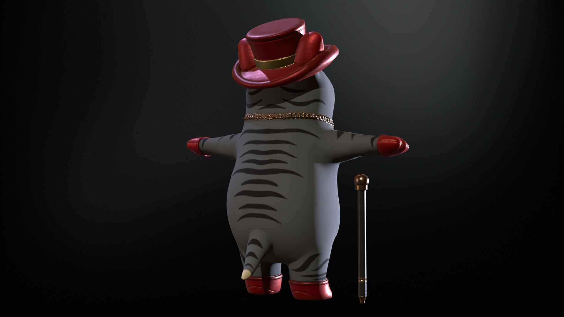 CatGel Low-poly 3D model_6