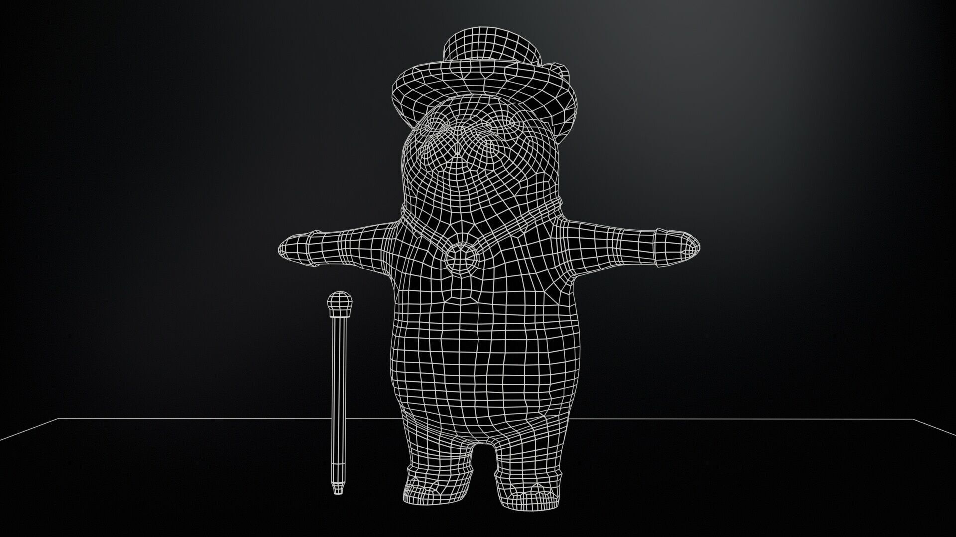 CatGel Low-poly 3D model_10