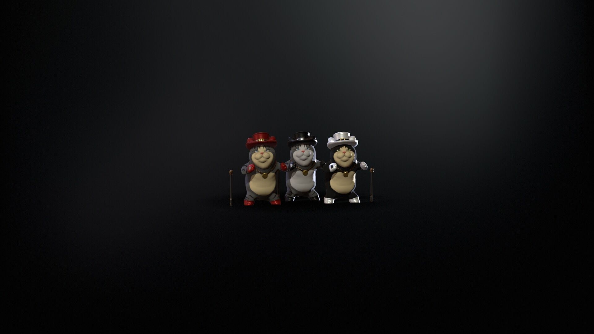 CatGel Low-poly 3D model_5