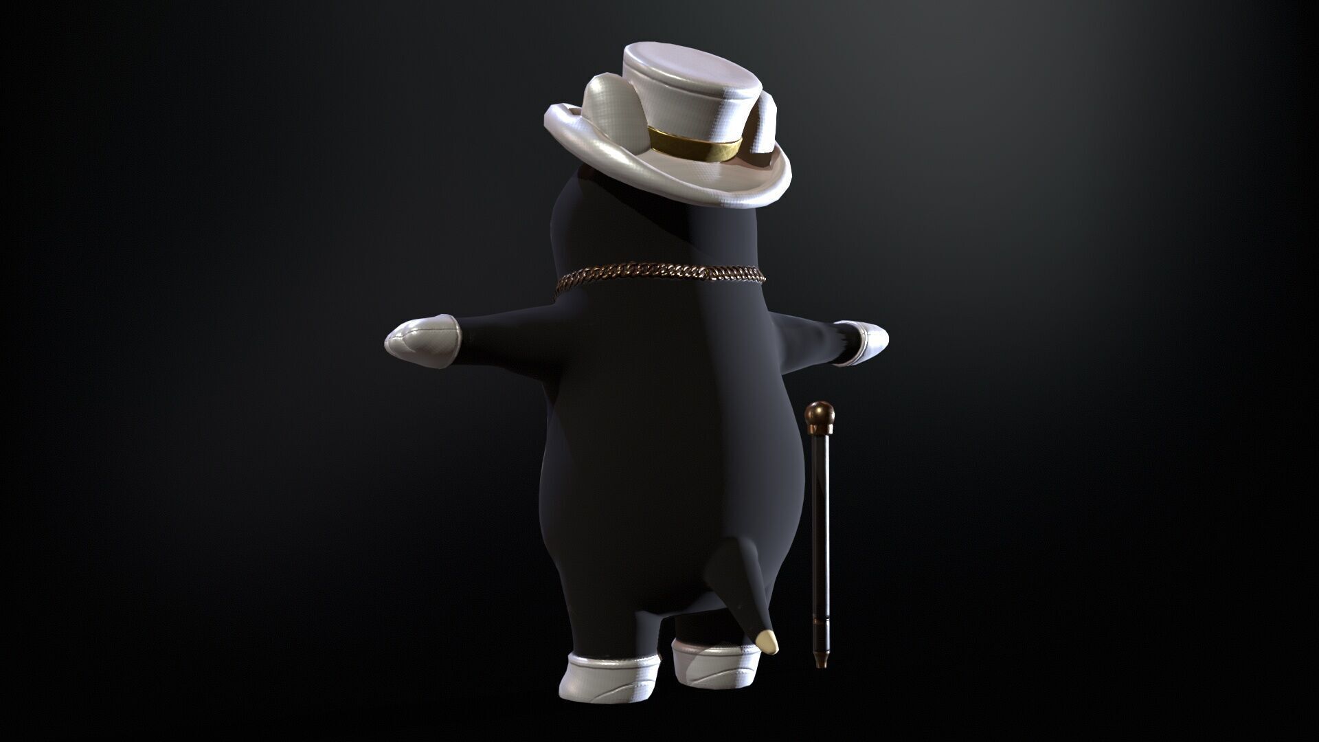 CatGel Low-poly 3D model_7